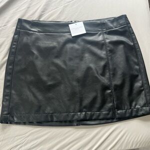 Black Leather Skirt